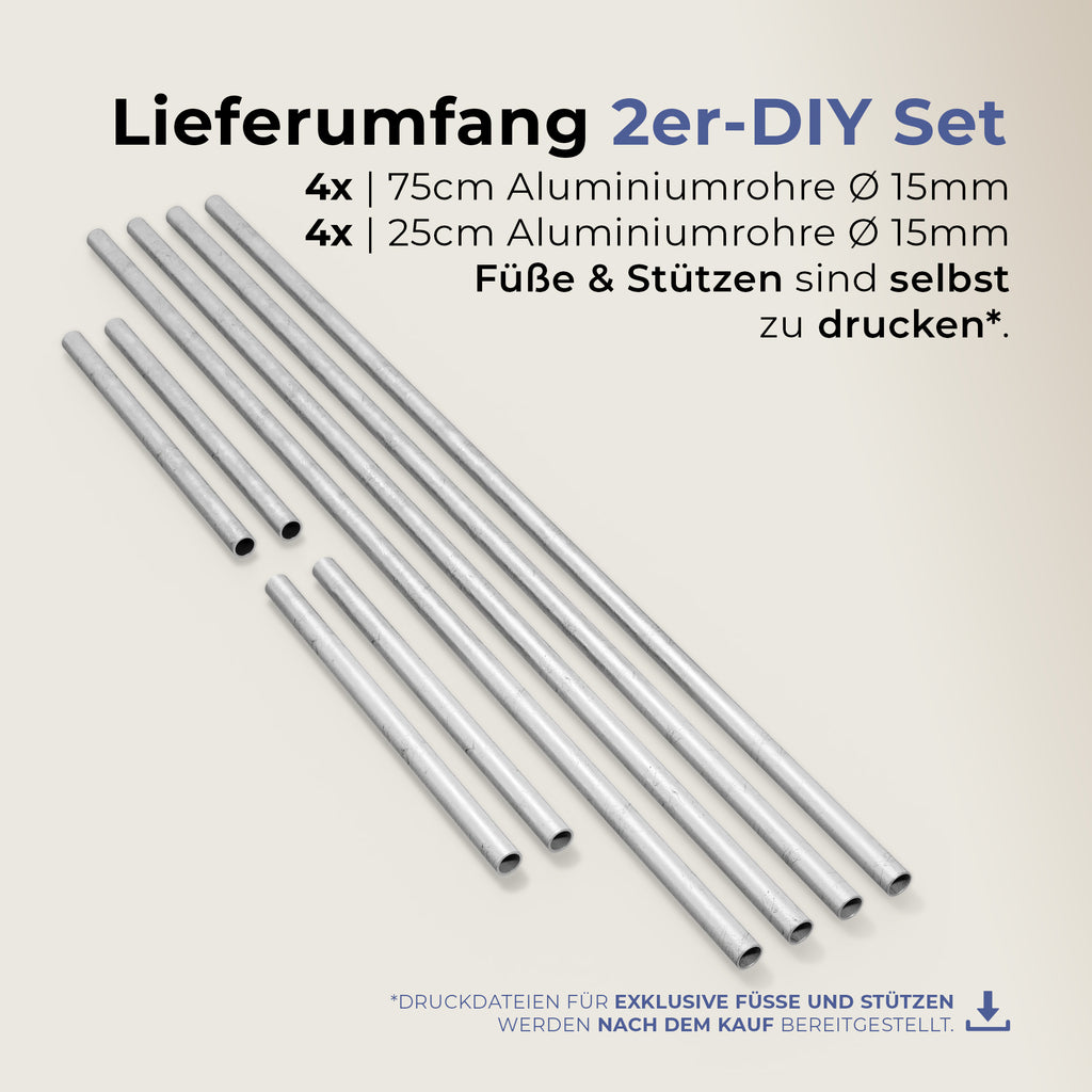 Filamentregal – DIY für 2 Ebenen – Für bis zu 20 Spulen