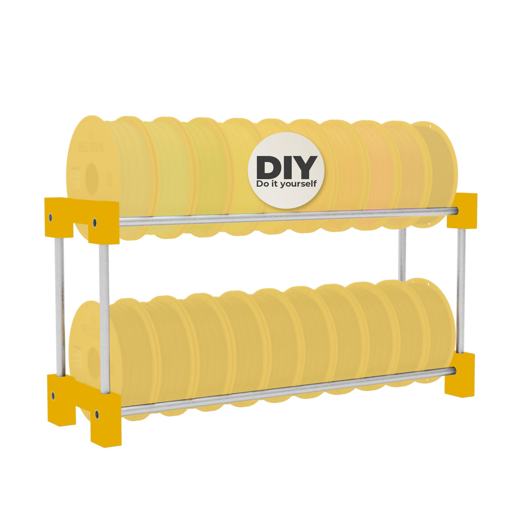 Filamentregal – DIY für 2 Ebenen – Für bis zu 20 Spulen