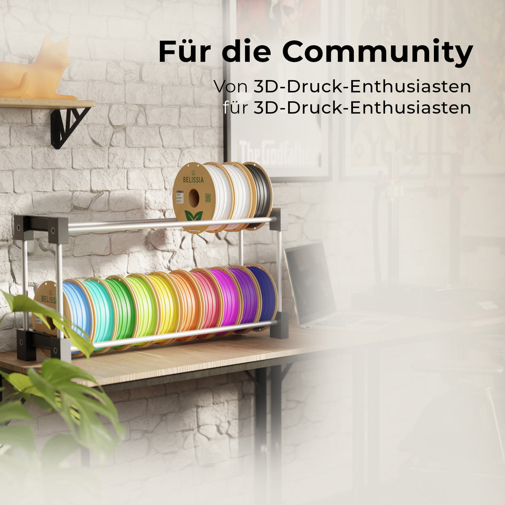 Filamentregal – DIY für 2 Ebenen – Für bis zu 20 Spulen