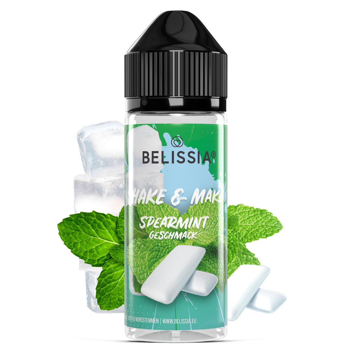 BELISSIA Shake & Make Aroma Spearmint – 10 ml + Schüttelflasche