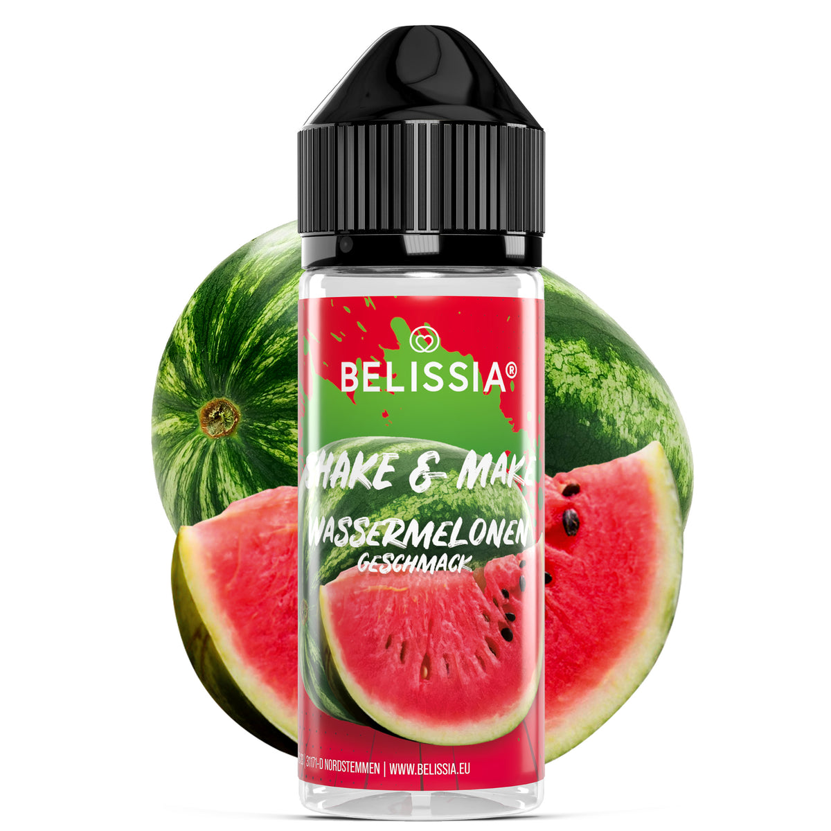 BELISSIA Shake & Make Aroma Wassermelone – 10 ml + Schüttelflasche