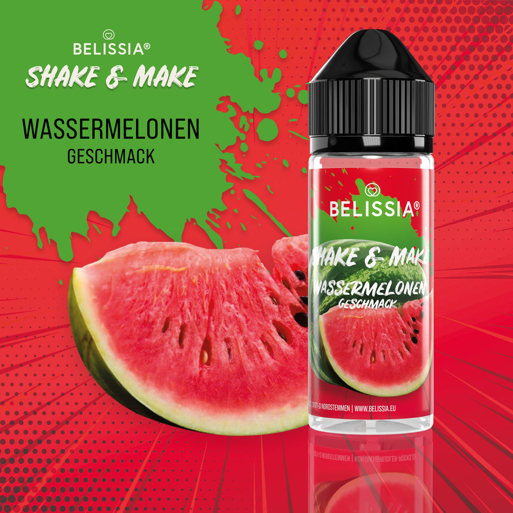 BELISSIA Shake & Make Aroma Wassermelone – 10 ml + Schüttelflasche