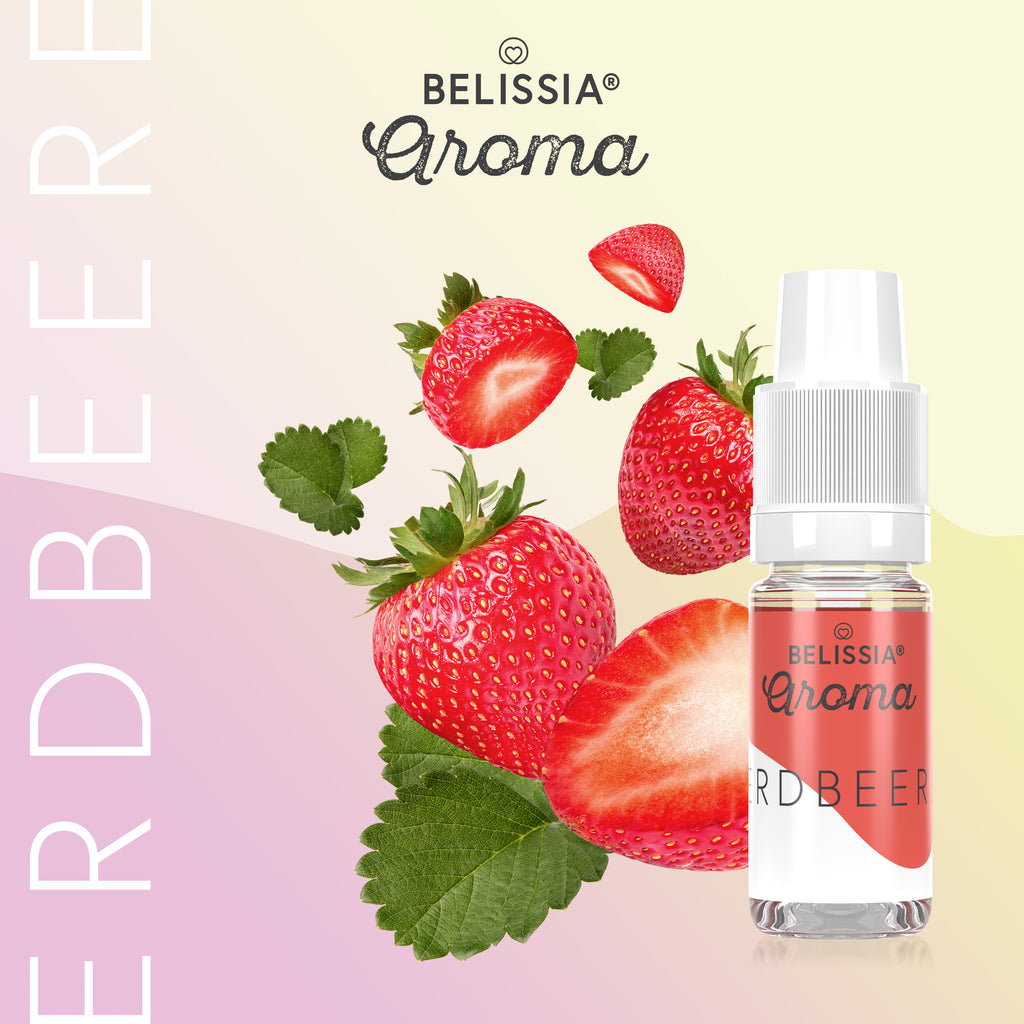BELISSIA Lebensmittelaroma Erdbeere – 10 ml Tropfflasche