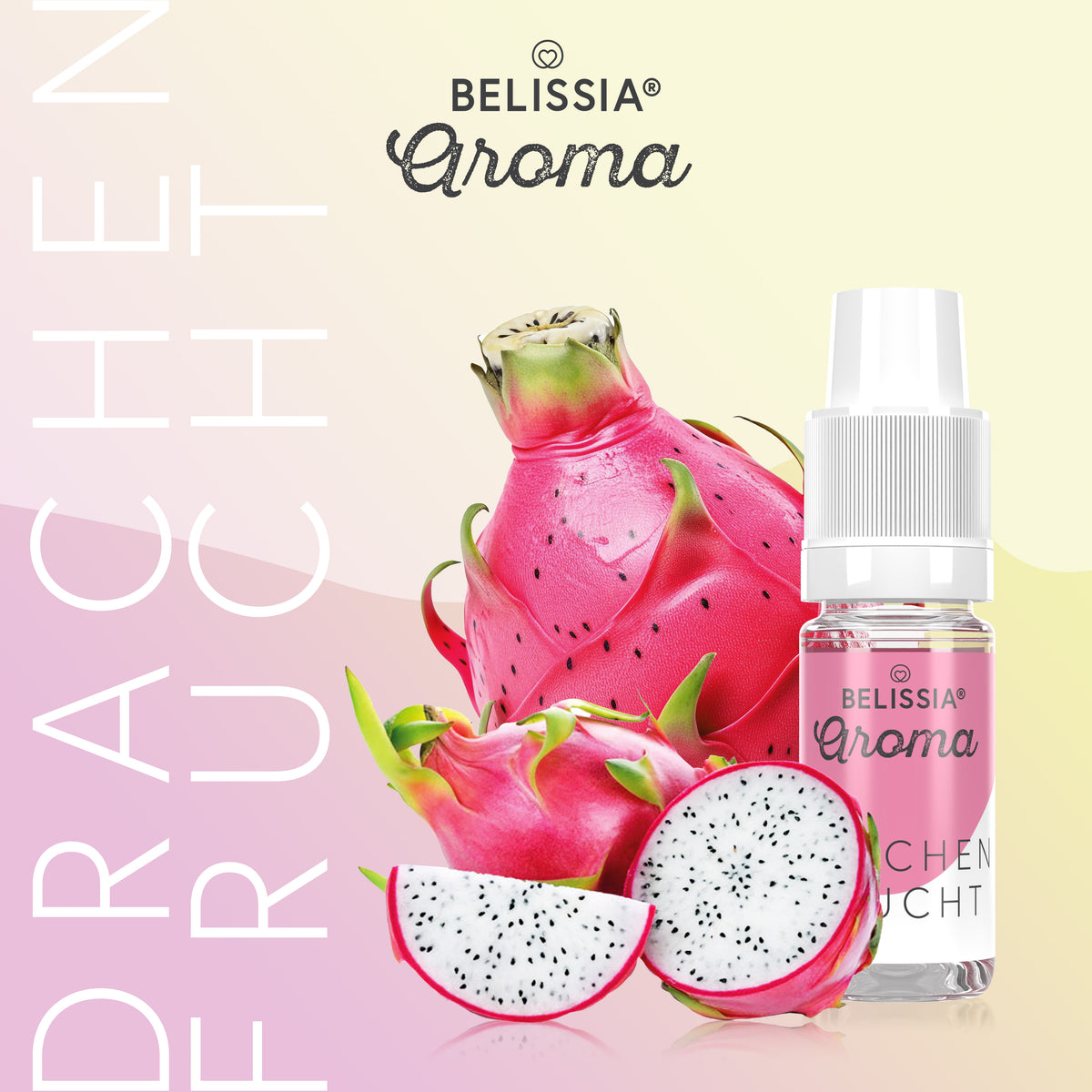 BELISSIA Lebensmittelaroma Drachenfrucht – 10 ml Tropfflasche