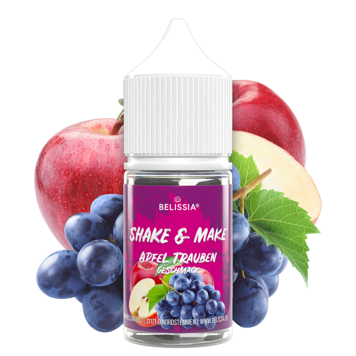 BELISSIA Shake & Make Refill Apfel-Traube – 30 ml Nachfüllflasche
