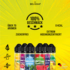 BELISSIA Shake & Make Set „Fruchtkorb" – 6 × 10 ml + Schüttelflaschen