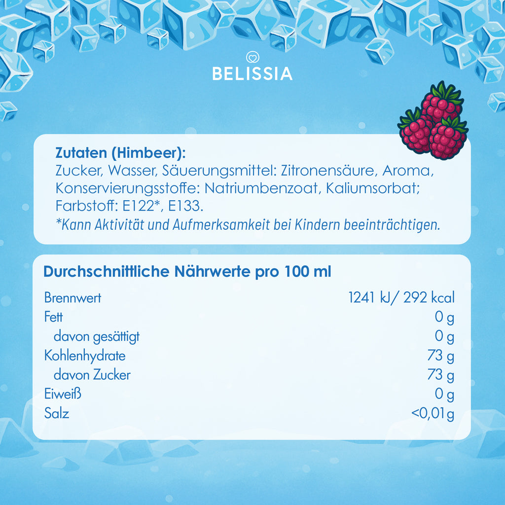 Slush Eis Sirup Himbeere – 1000 ml Flasche