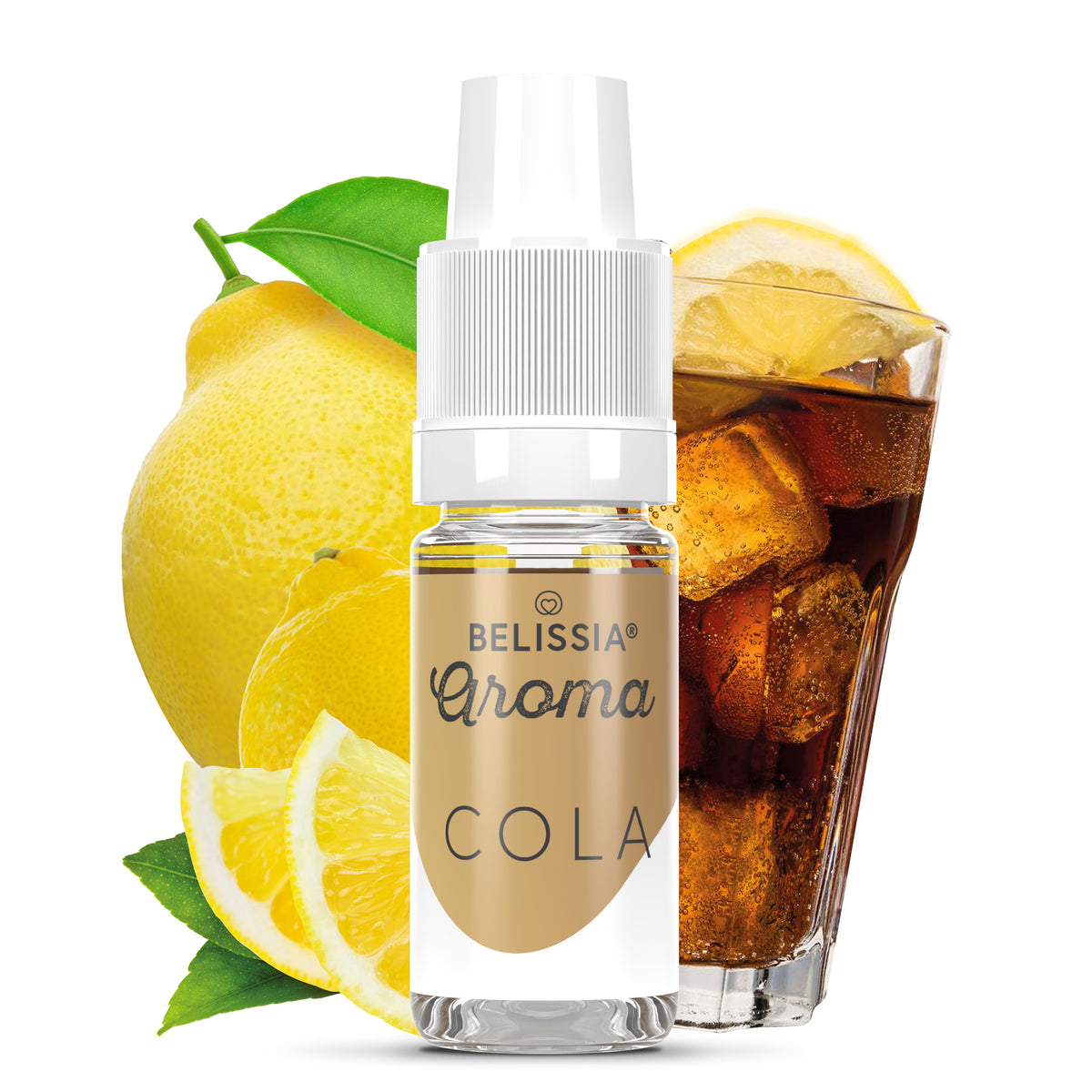 BELISSIA Lebensmittelaroma Cola – 10 ml Tropfflasche