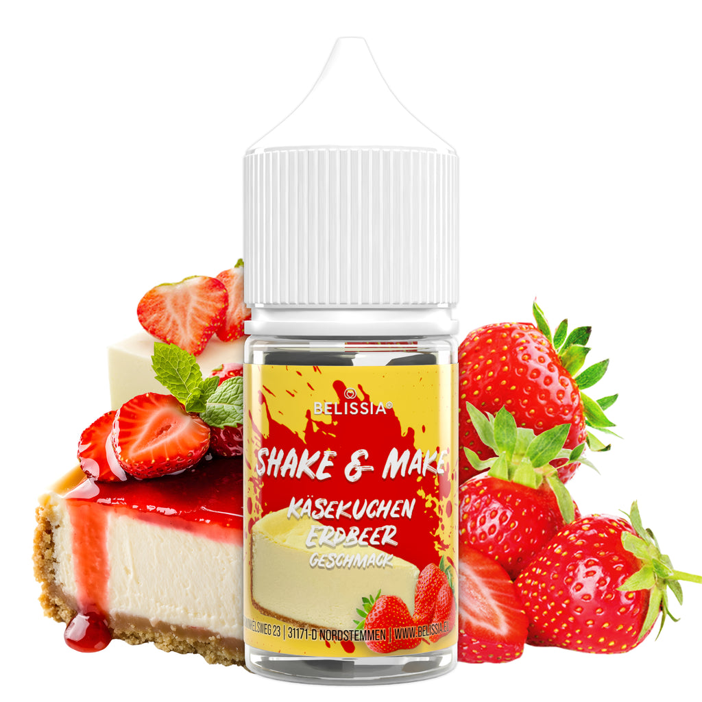 BELISSIA Shake & Make Refill Käsekuchen-Erdbeer – 30 ml Nachfüllflasche
