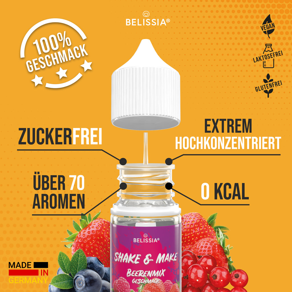 BELISSIA Shake & Make Refill Beerenmix – 30 ml Nachfüllflasche
