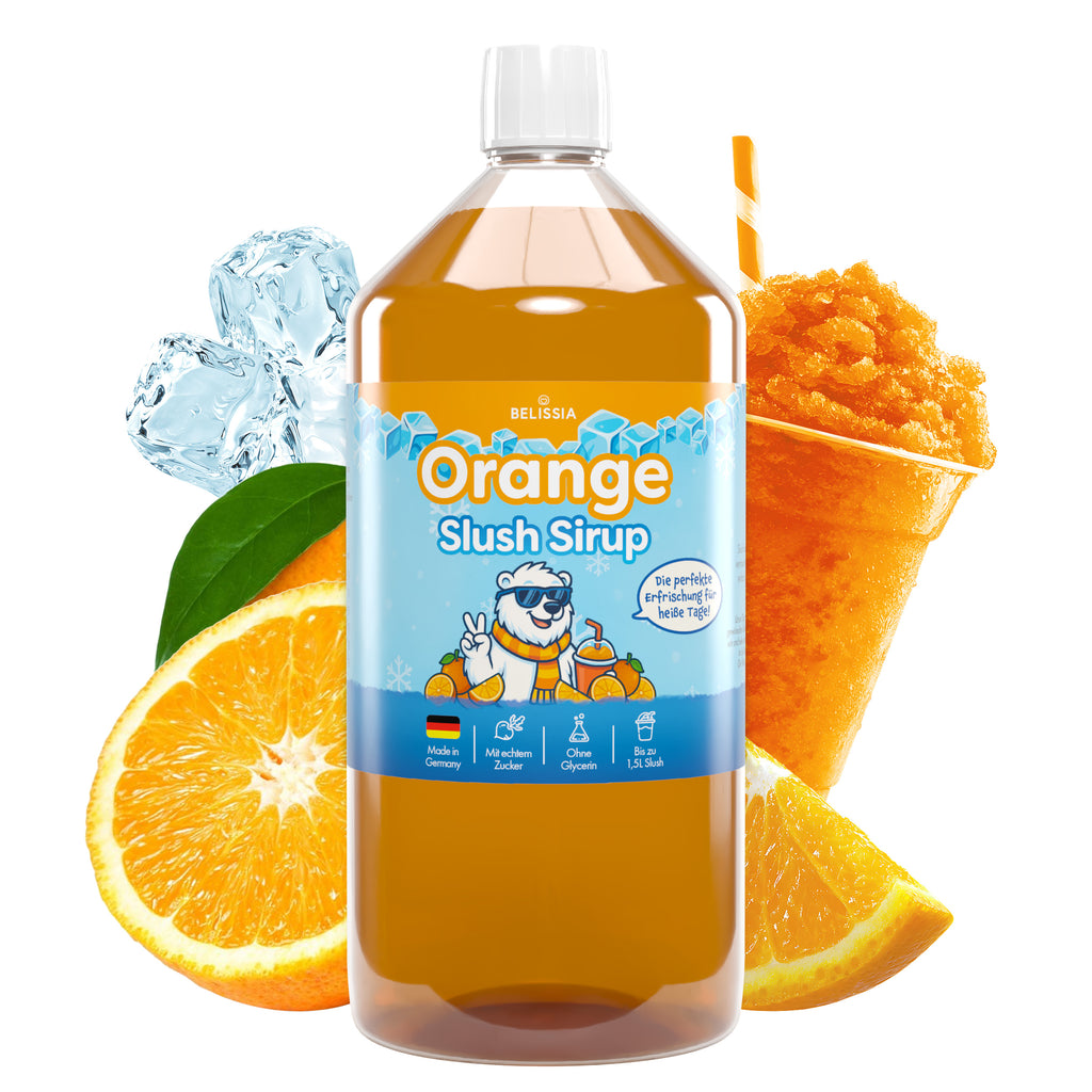 Slush Eis Sirup Orange – 1000 ml Flasche