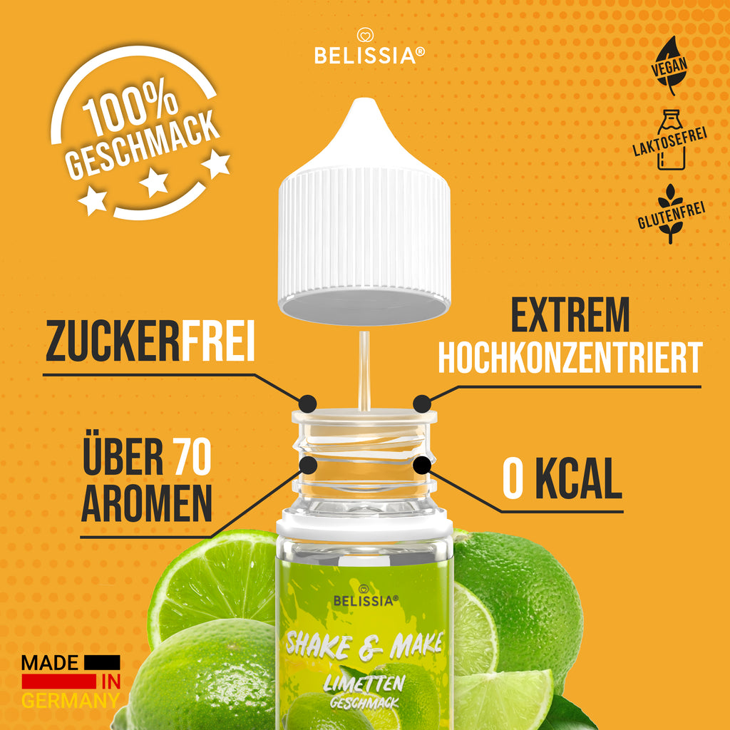 BELISSIA Shake & Make Refill Limette – 30 ml Nachfüllflasche