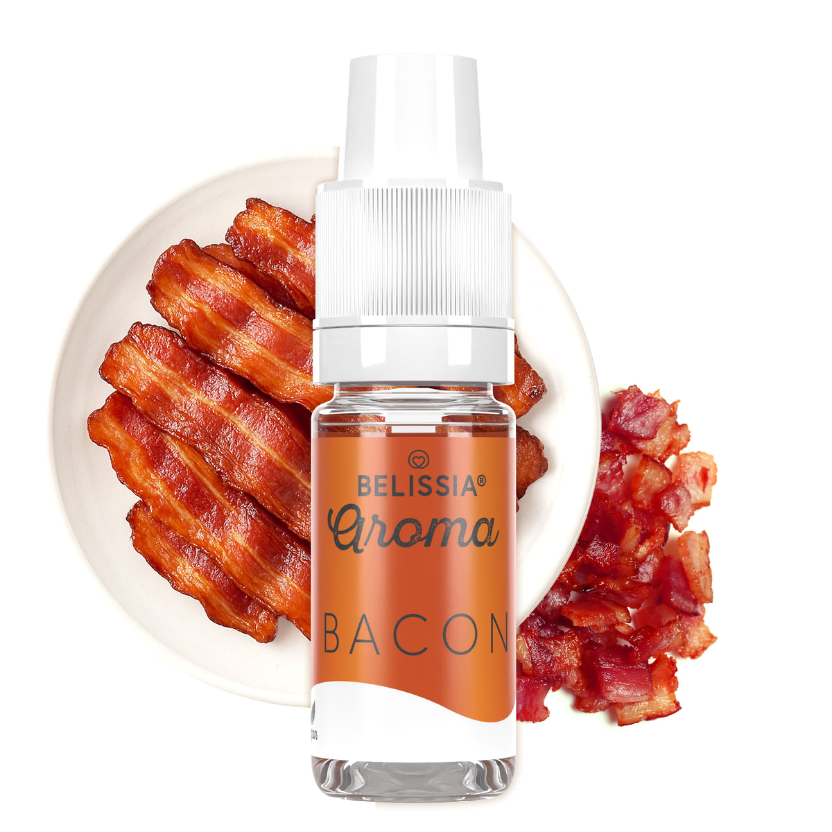 BELISSIA Lebensmittelaroma Bacon – 10 ml Tropfflasche