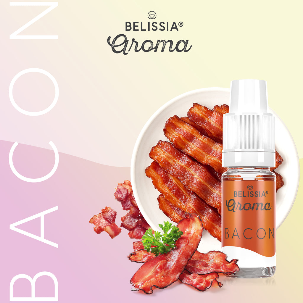 BELISSIA Lebensmittelaroma Bacon – 10 ml Tropfflasche