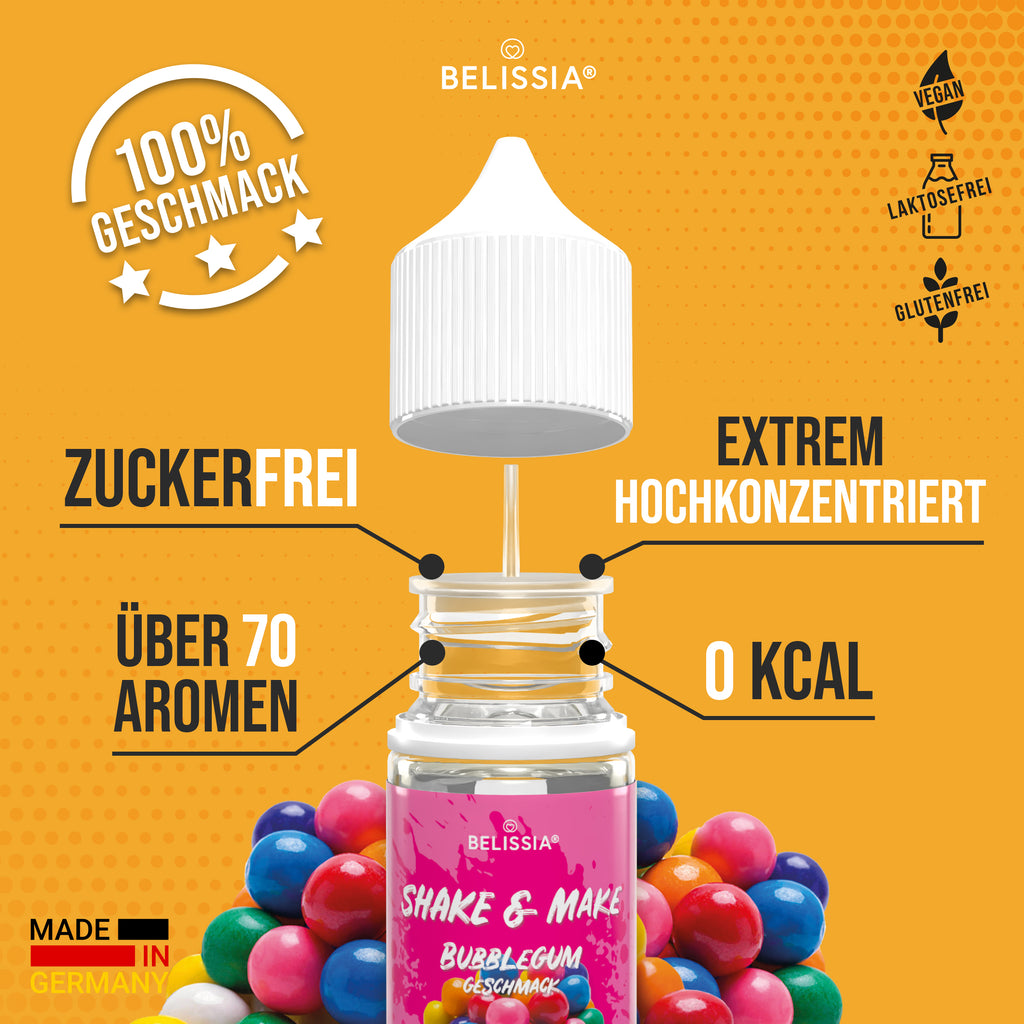 BELISSIA Shake & Make Refill Bubblegum – 30 ml Nachfüllflasche