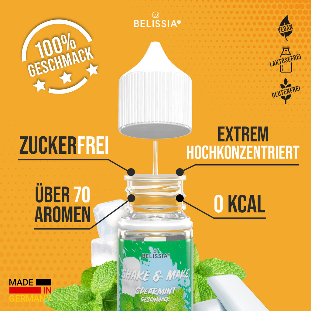 BELISSIA Shake & Make Refill Spearmint – 30 ml Nachfüllflasche