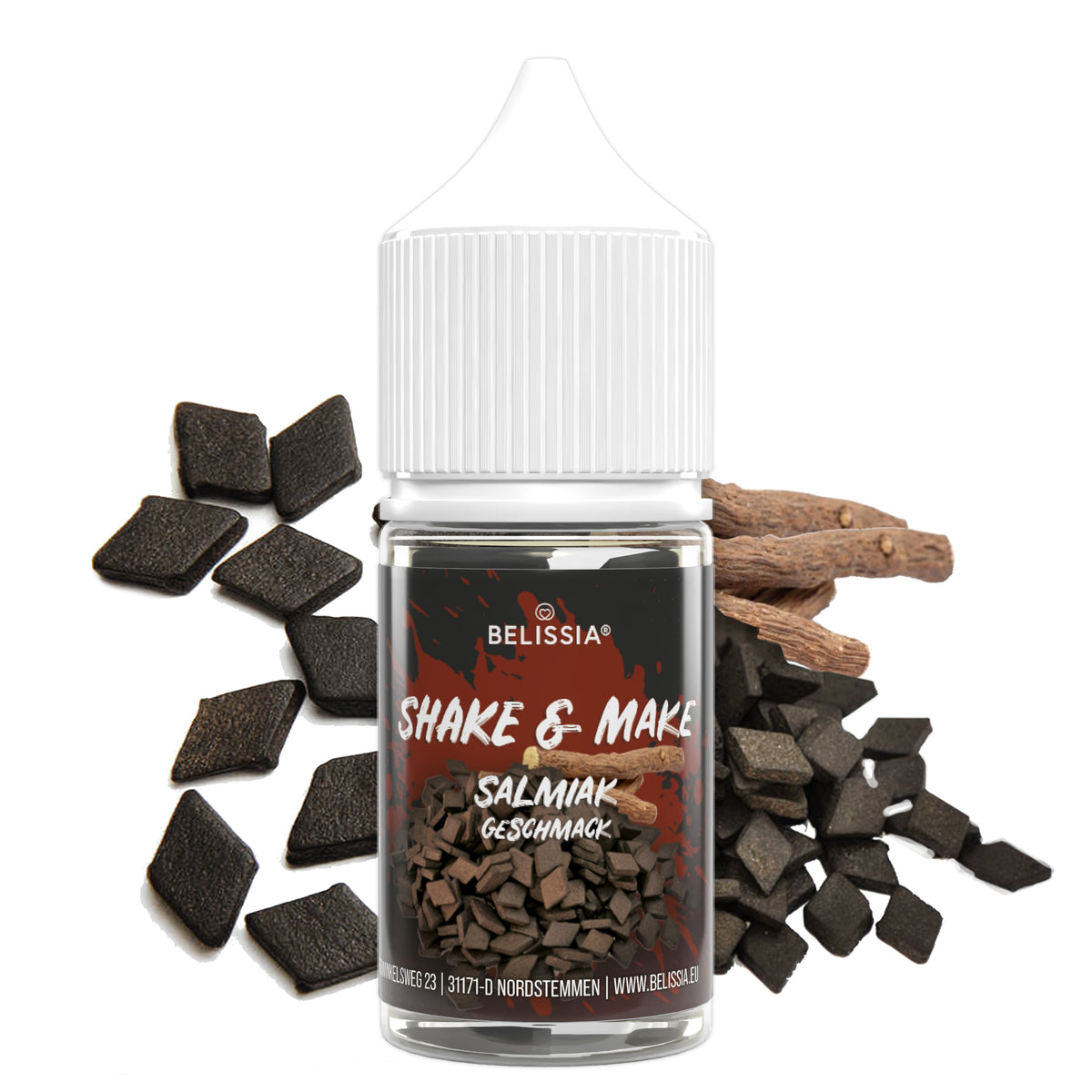 BELISSIA Shake & Make Refill Salmiak – 30 ml Nachfüllflasche