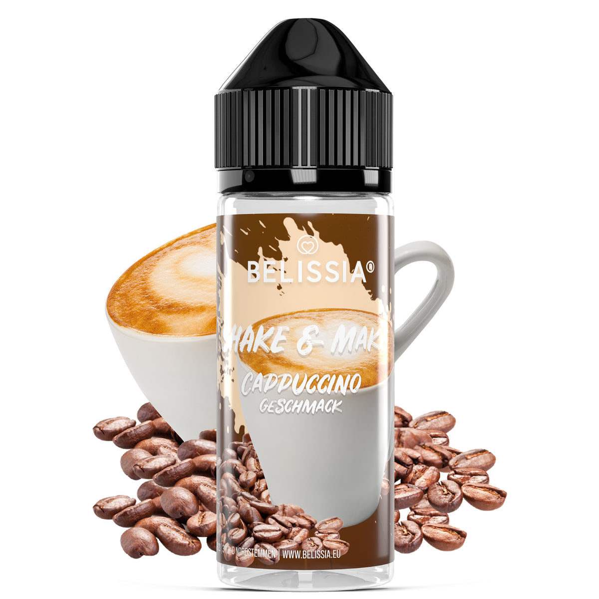 BELISSIA Shake & Make Aroma Cappuccino – 10 ml + Schüttelflasche