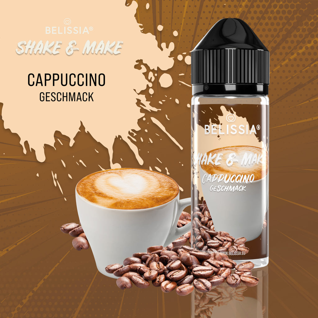 BELISSIA Shake & Make Aroma Cappuccino – 10 ml + Schüttelflasche