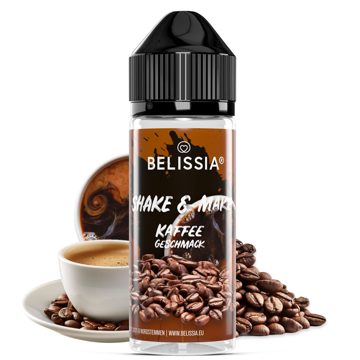 BELISSIA Shake & Make Aroma Kaffee – 10 ml + Schüttelflasche