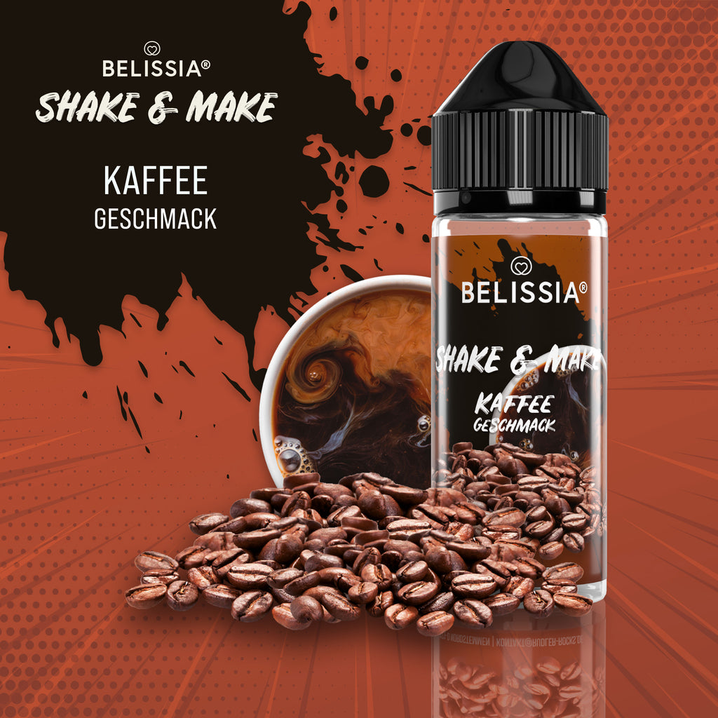 BELISSIA Shake & Make Aroma Kaffee – 10 ml + Schüttelflasche