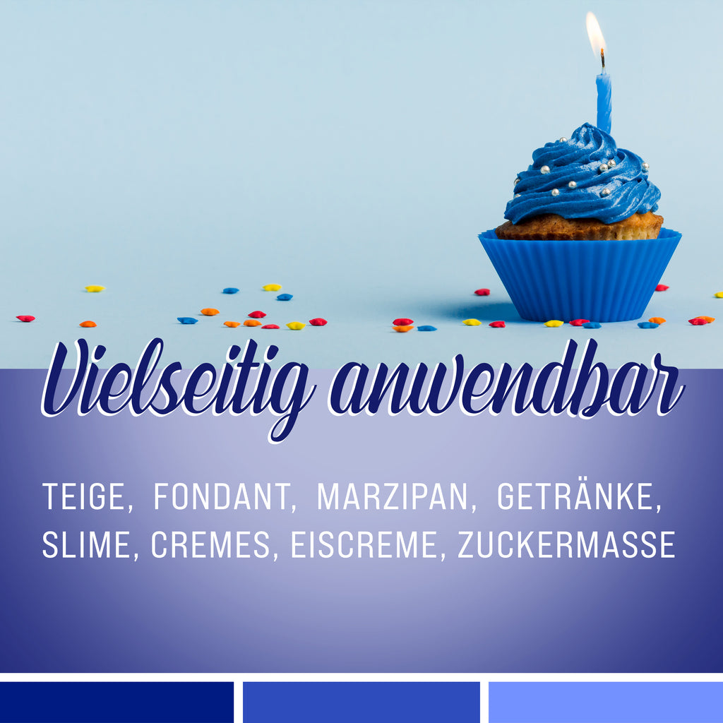 BELISSIA Lebensmittelfarbe Blau – 10 ml