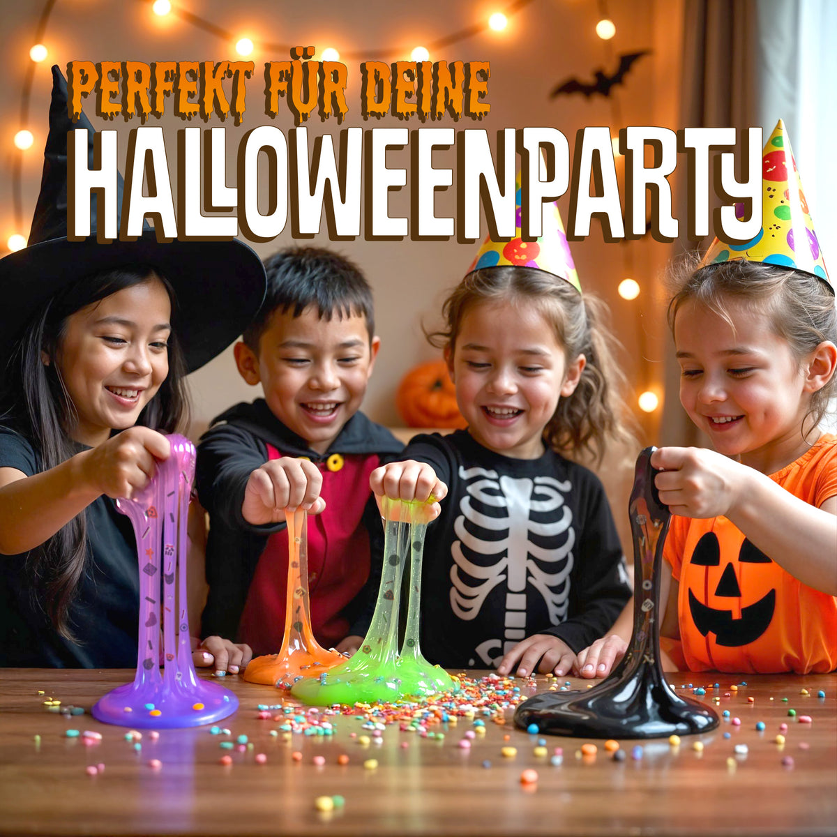 BELISSIA Schleim Halloween-Set – DIY-Set für Kinder