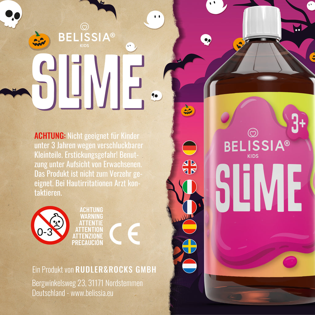 BELISSIA Schleim Halloween-Set – DIY-Set für Kinder