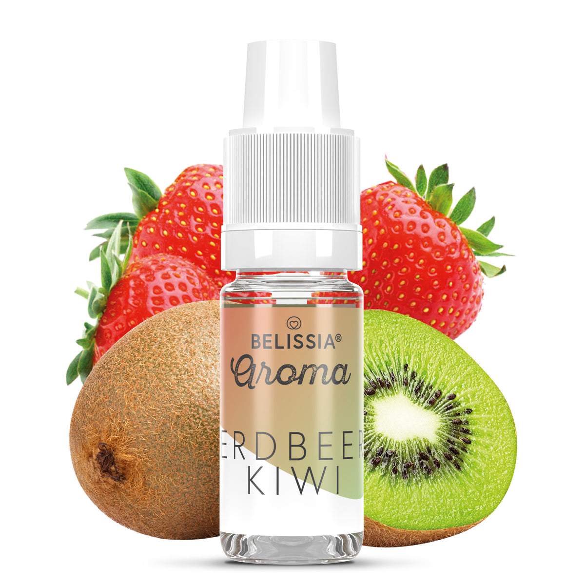 BELISSIA Lebensmittelaroma Erdbeer-Kiwi – 10 ml Tropfflasche