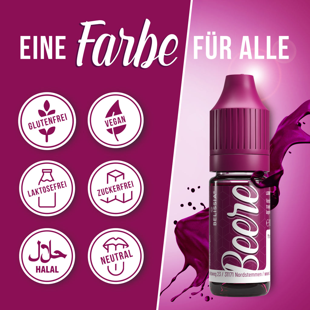 BELISSIA Lebensmittelfarbe Beere – 10 ml