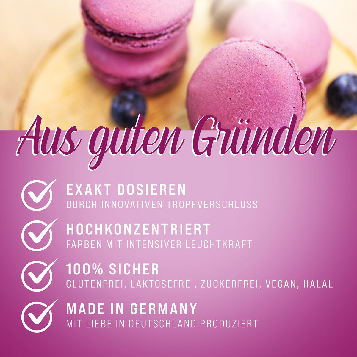 BELISSIA Lebensmittelfarbe Beere – 10 ml