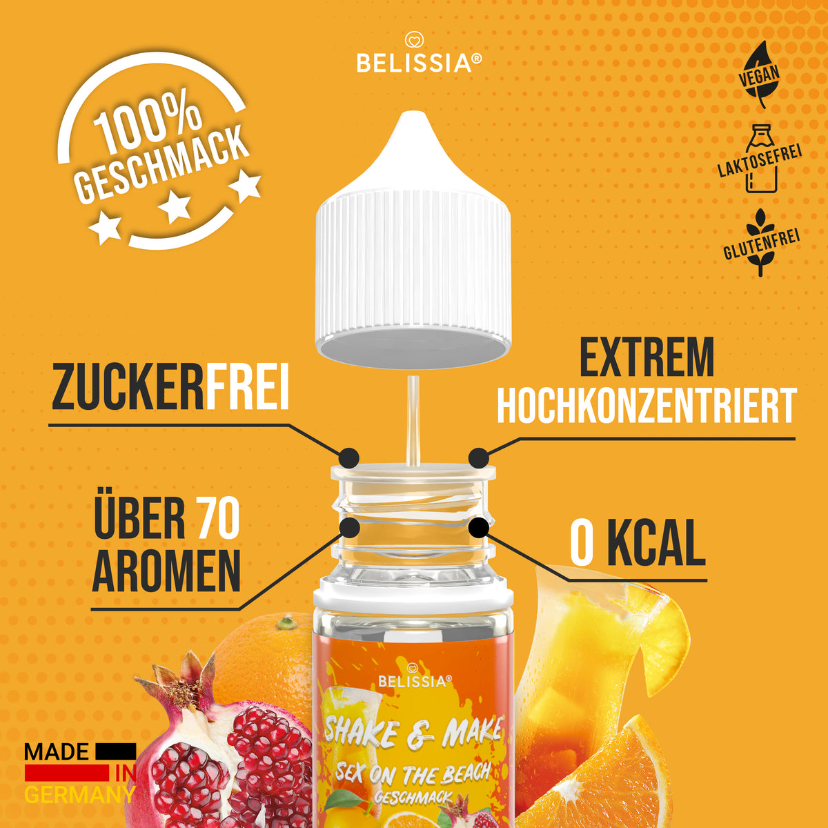 BELISSIA Shake & Make Refill Sex on the Beach – 30 ml Nachfüllflasche