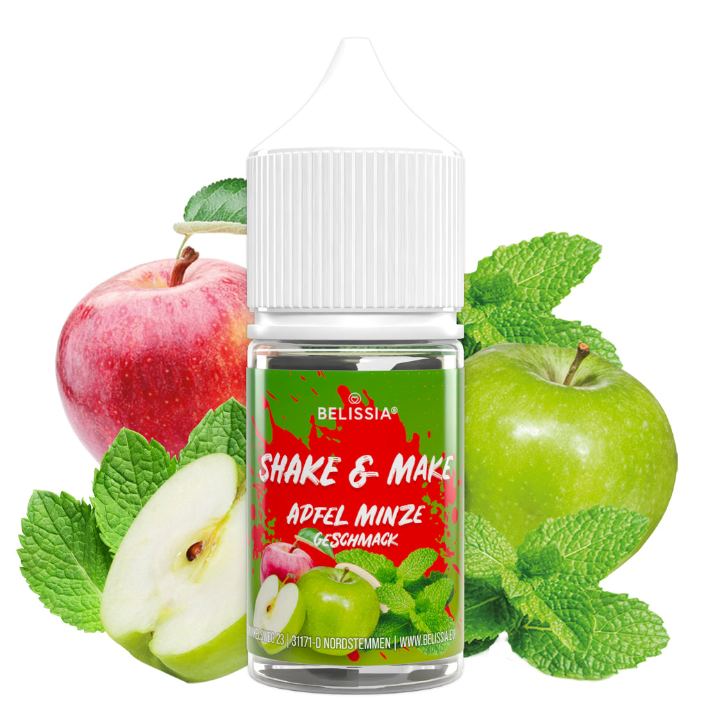 BELISSIA Shake & Make Refill Apfel-Minze – 30 ml Nachfüllflasche