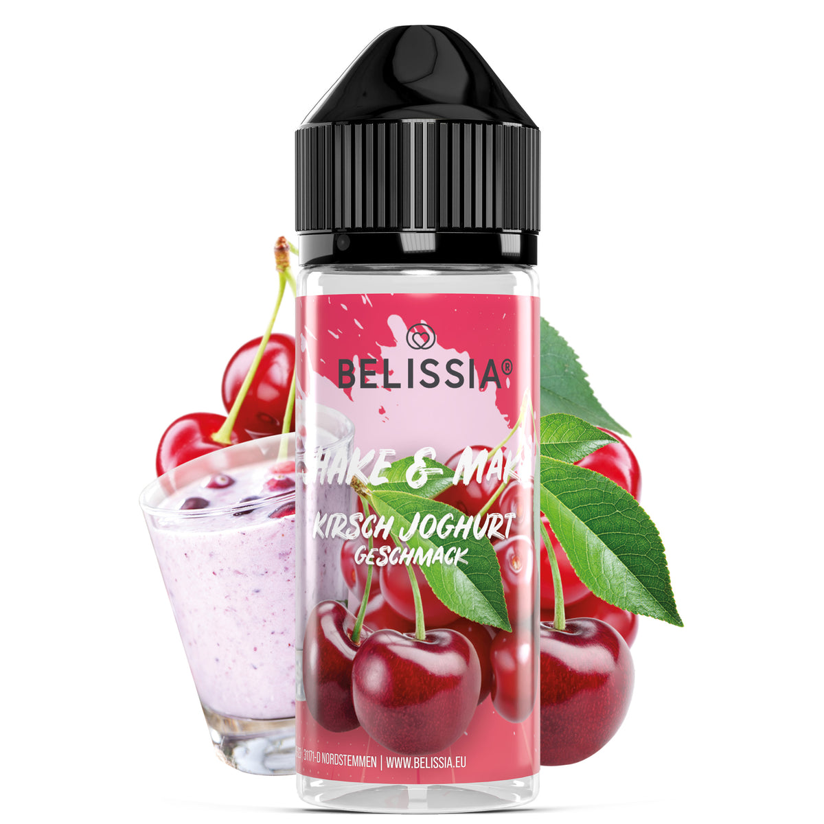 BELISSIA Shake & Make Aroma Kirsch-Joghurt – 10 ml + Schüttelflasche