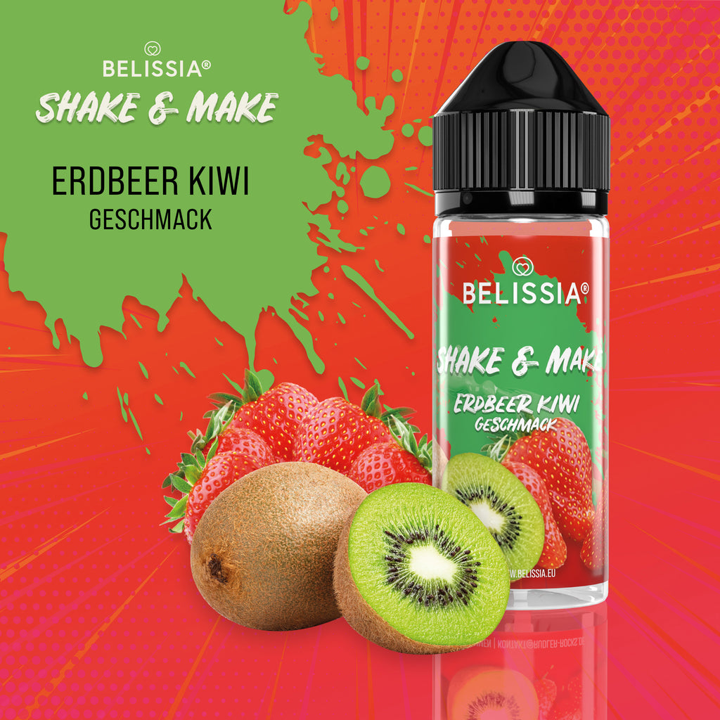 BELISSIA Shake & Make Aroma Erdbeer-Kiwi – 10 ml + Schüttelflasche