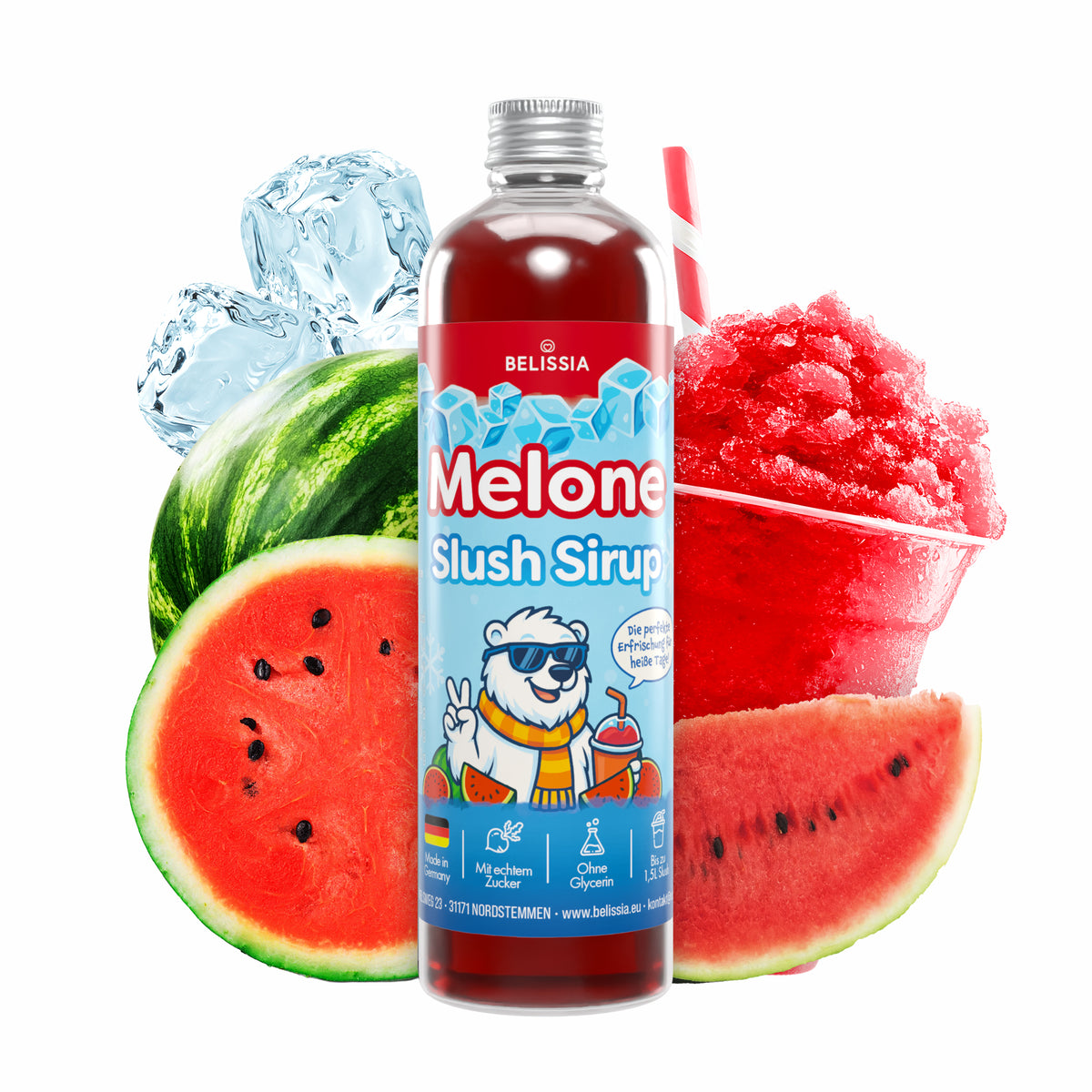 Slush Eis Sirup Wassermelone – 250 ml Flasche