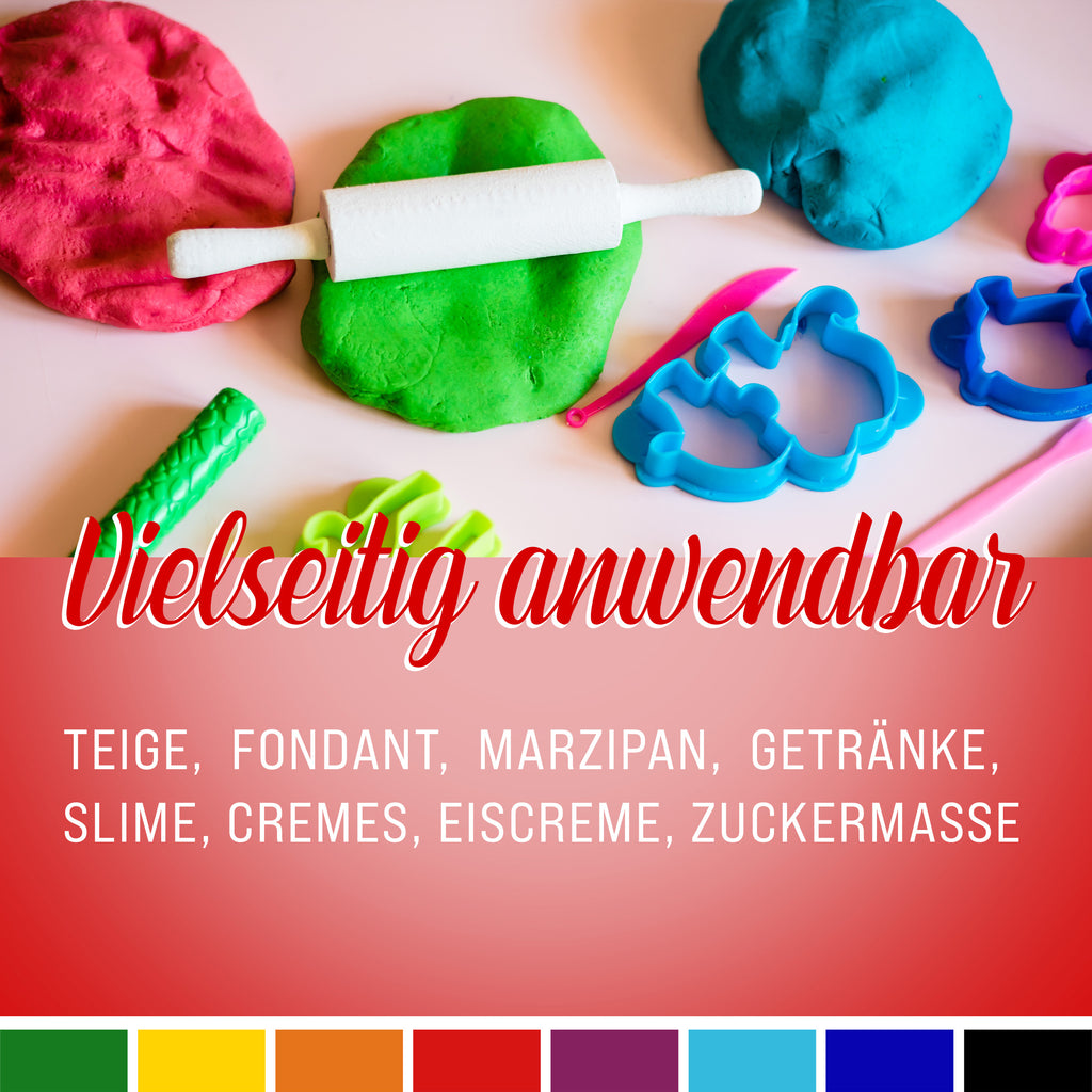 Lebensmittelfarben Starter-Set – 8 × 10 ml