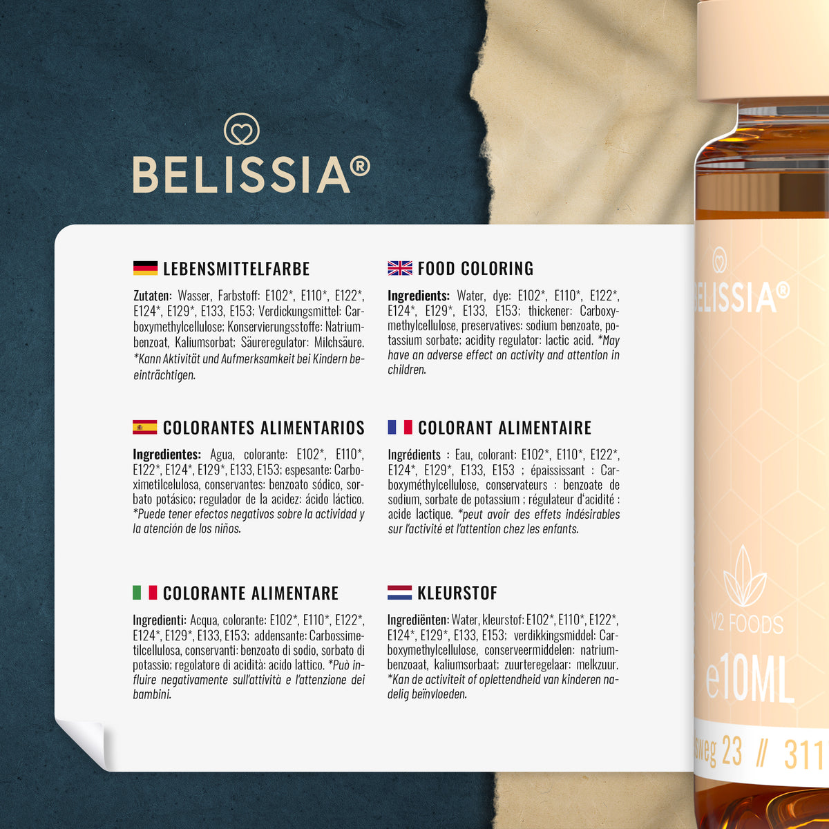 Lebensmittelfarben Starter-Set – 8 × 10 ml
