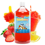 Slush Eis Sirup SunBerry (Zitrone-Erdbeere) – 1000 ml Flasche