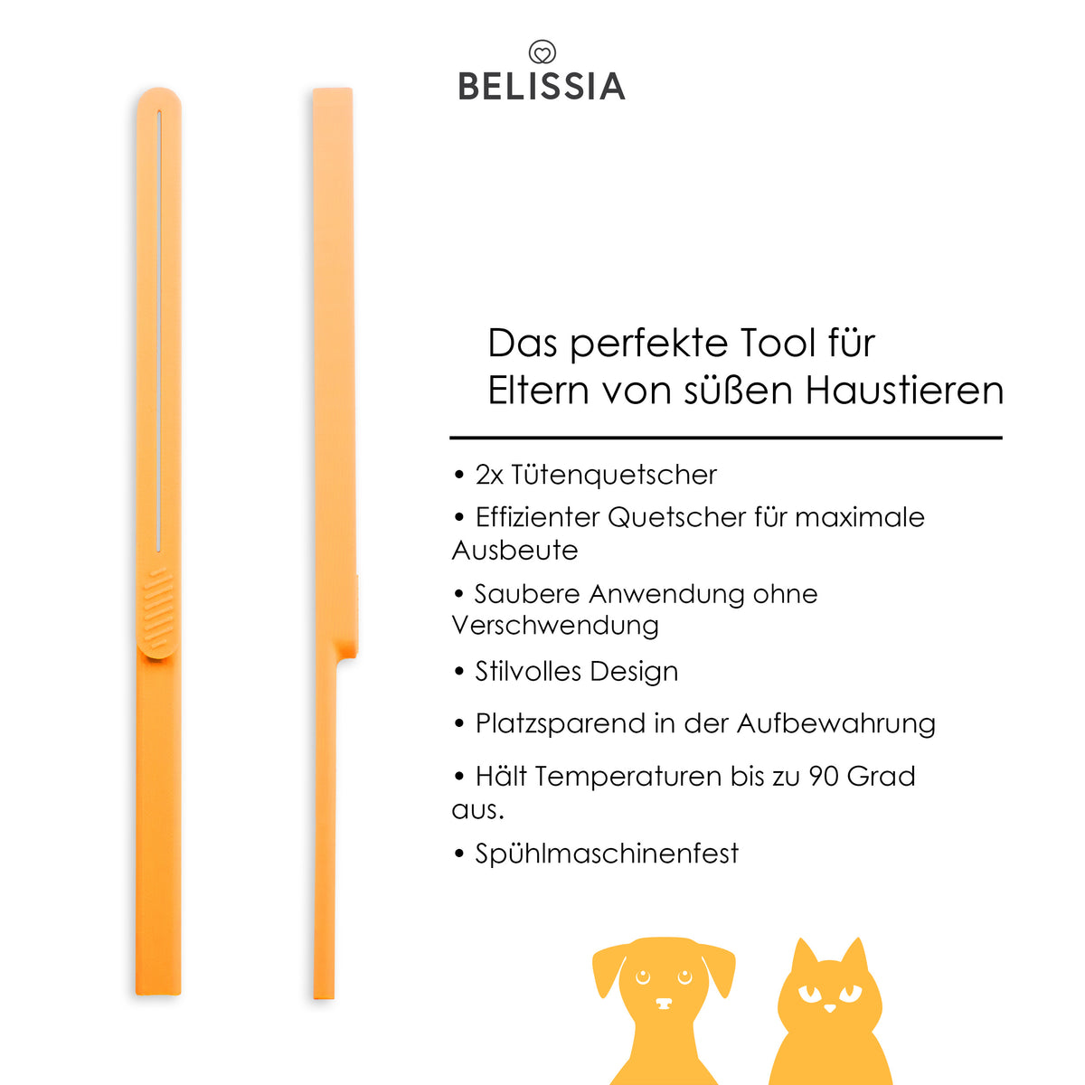 Tütenquetscher Orange | 2er Set