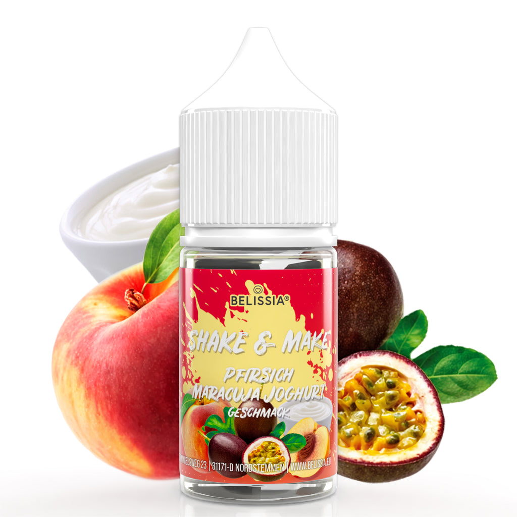BELISSIA Shake & Make Refill Pfirsich-Maracuja-Joghurt – 30 ml Nachfüllflasche