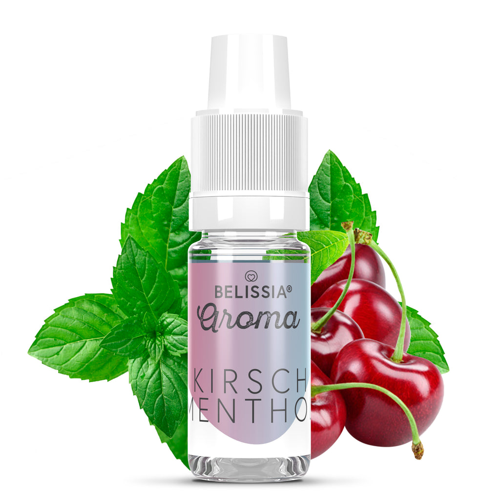 BELISSIA Lebensmittelaroma Kirsch-Menthol – 10 ml Tropfflasche
