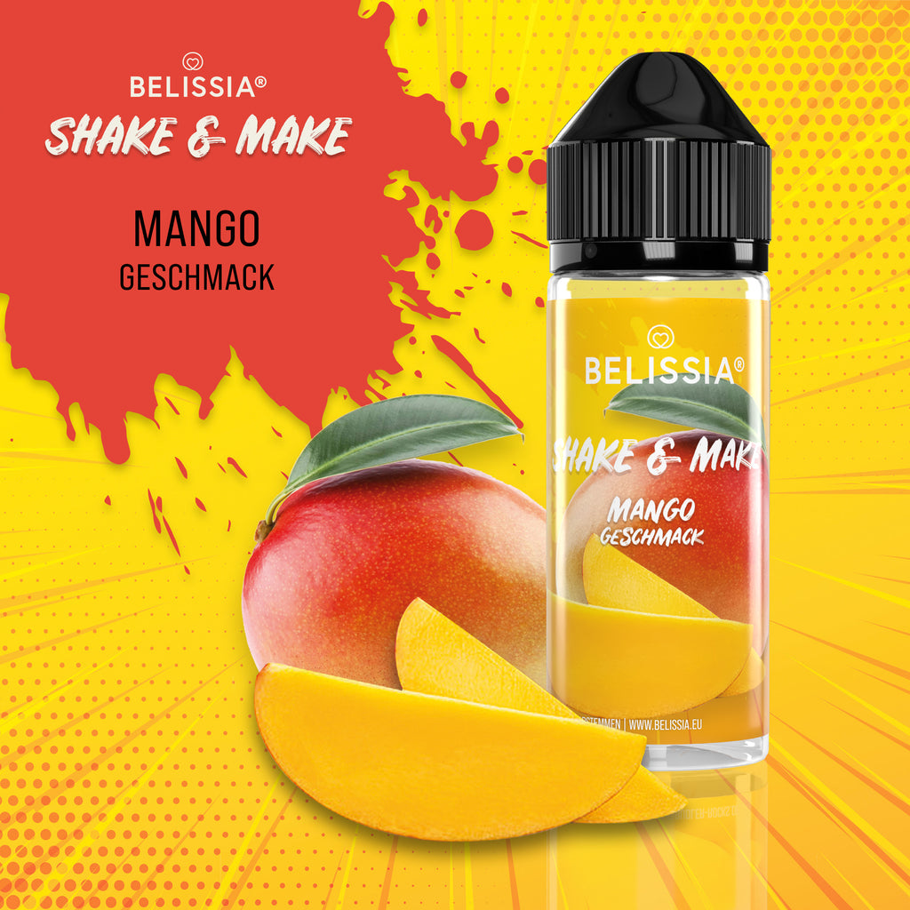 BELISSIA Shake & Make Aroma Mango – 10 ml + Schüttelflasche