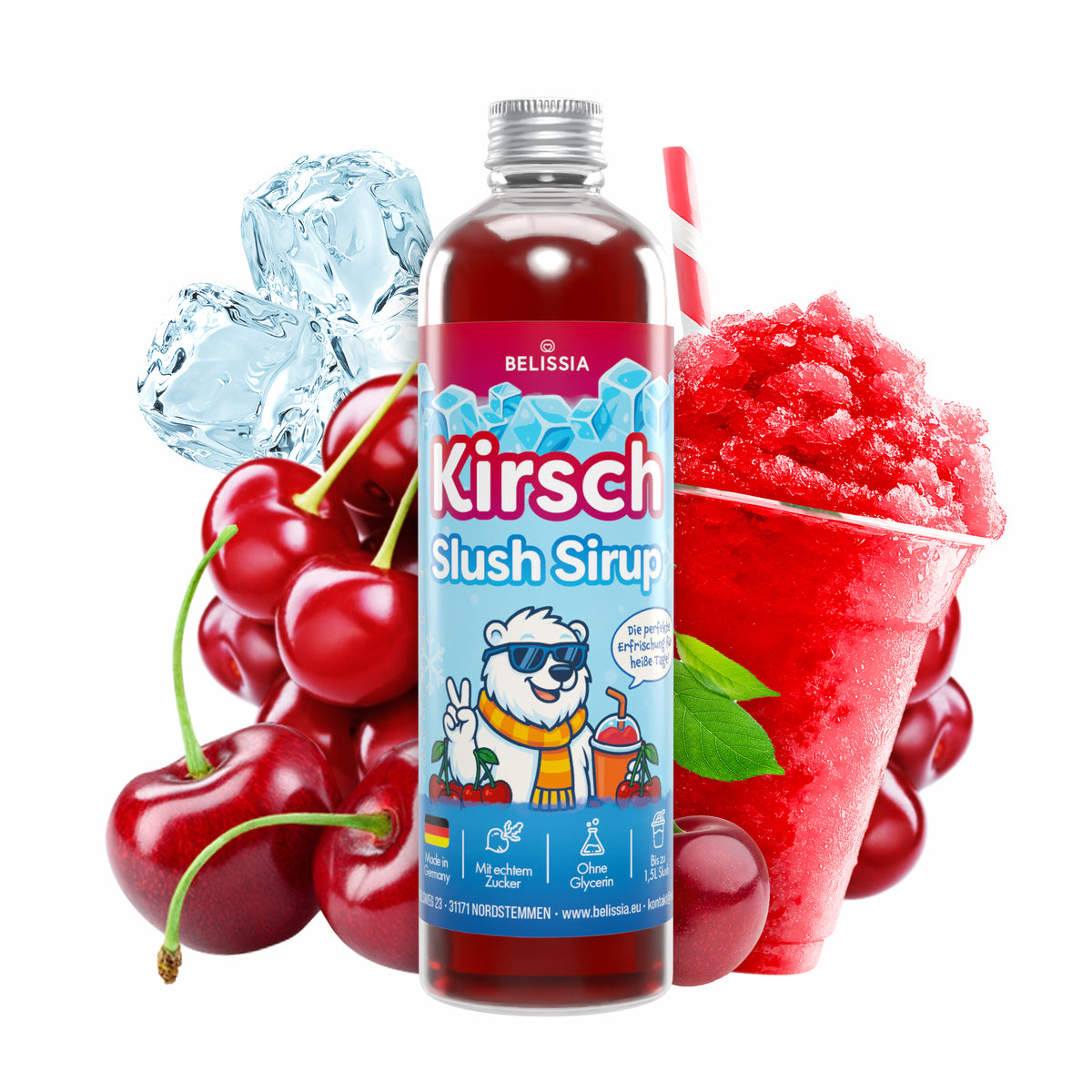 Slush Eis Sirup Kirsche – 250 ml Flasche