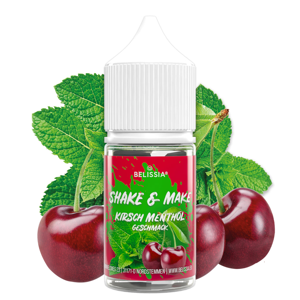 BELISSIA Shake & Make Refill Kirsch-Menthol – 30 ml Nachfüllflasche