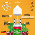 BELISSIA Shake & Make Refill Kirsch-Menthol – 30 ml Nachfüllflasche