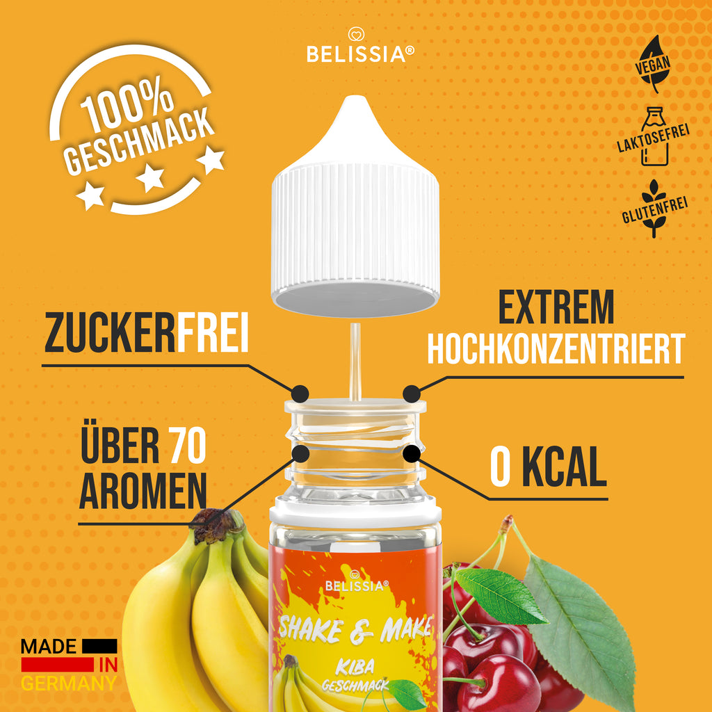 BELISSIA Shake & Make Refill Kirsch-Banane – 30 ml Nachfüllflasche