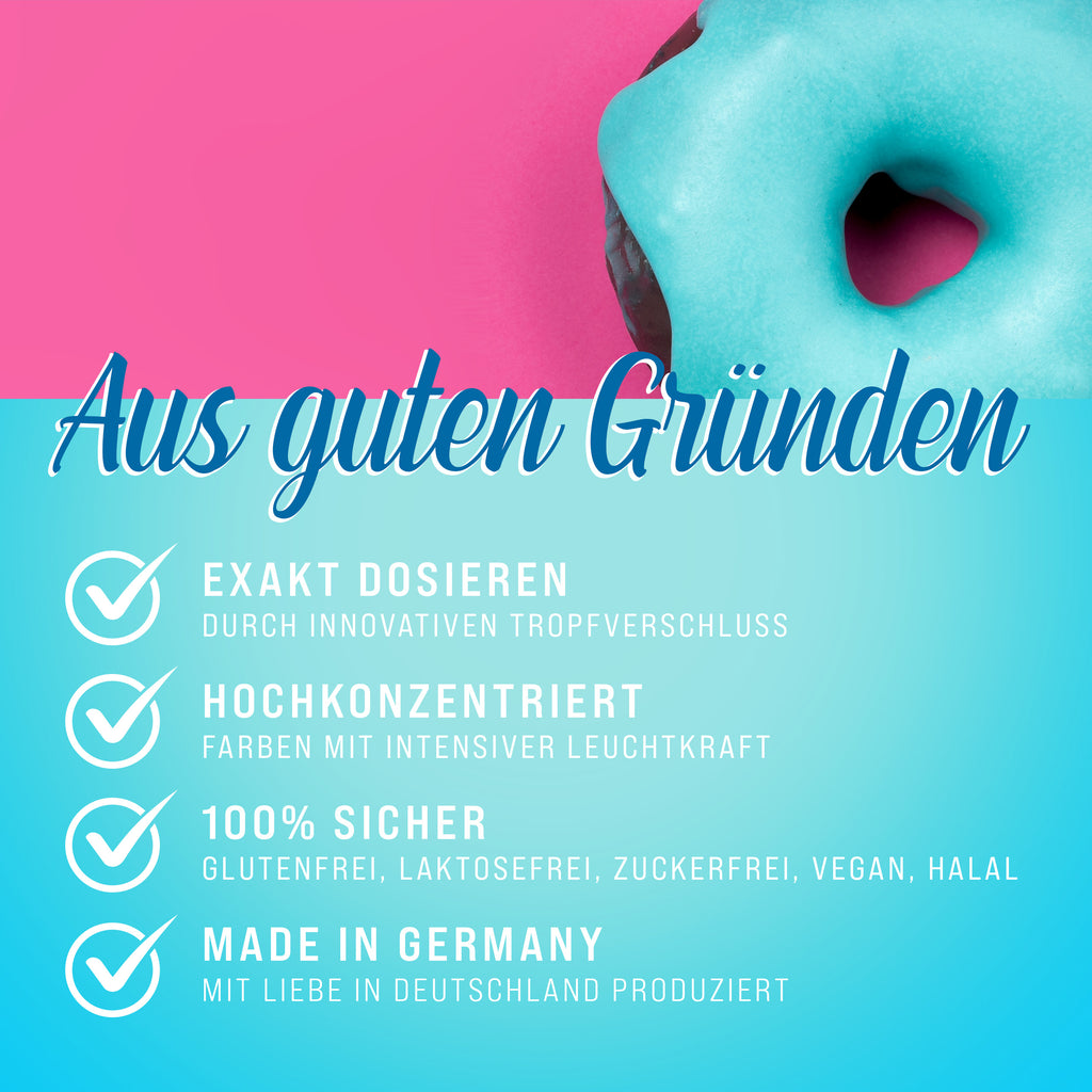 BELISSIA Lebensmittelfarbe Lichtblau – 10 ml