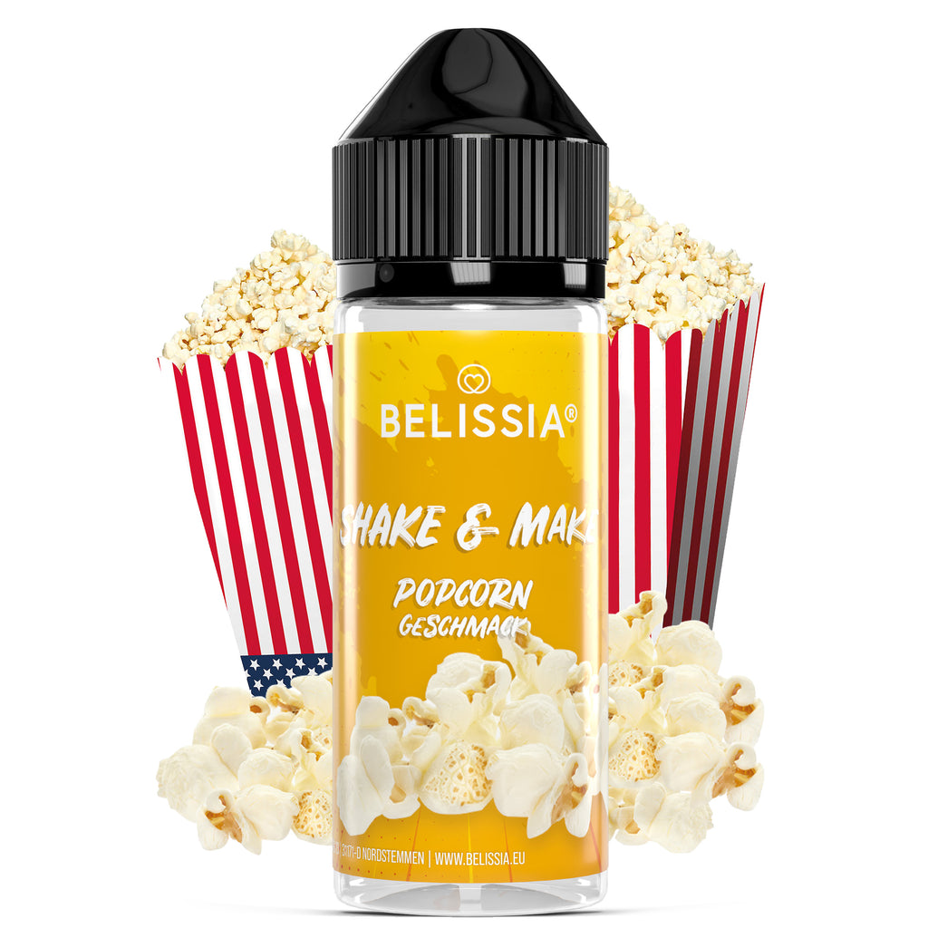 BELISSIA Shake & Make Aroma Popcorn – 10 ml + Schüttelflasche