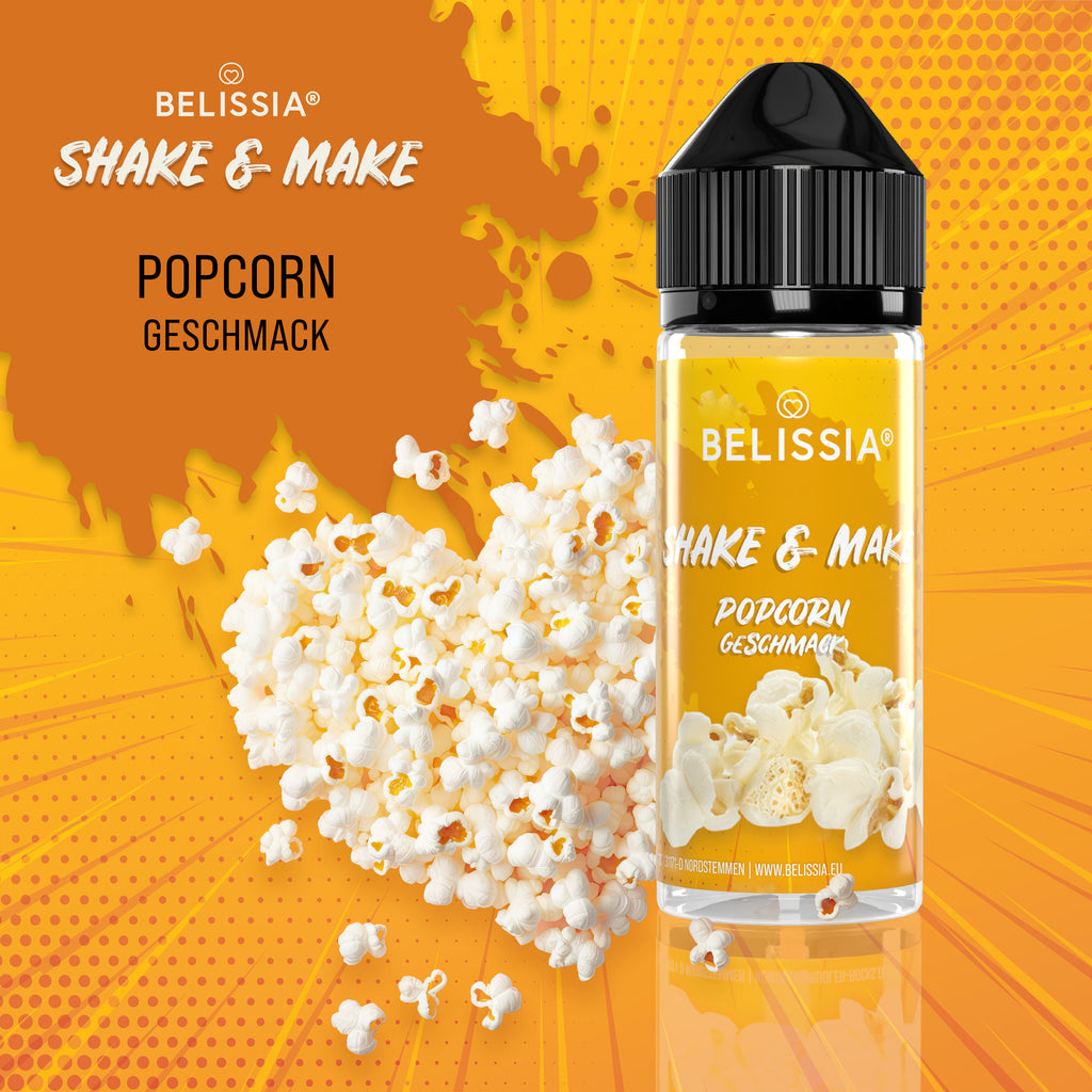 BELISSIA Shake & Make Aroma Popcorn – 10 ml + Schüttelflasche